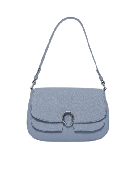 Borsa Kate Soft Small a spalla in pelle martellata con tracolla Orciani