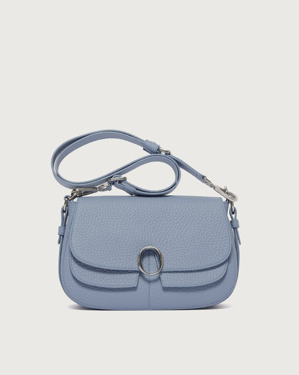 Borsa Kate Soft Small a spalla in pelle martellata con tracolla Orciani