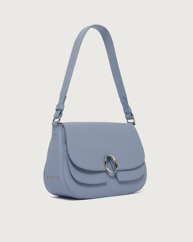 Borsa Kate Soft Small a spalla in pelle martellata con tracolla Orciani