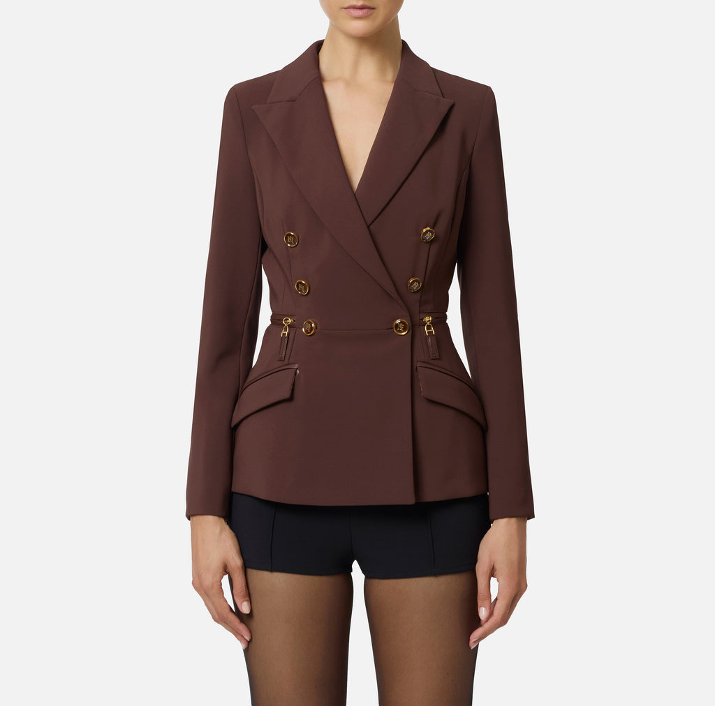 Giacca Elisabetta Franchi Marrone taglia 40