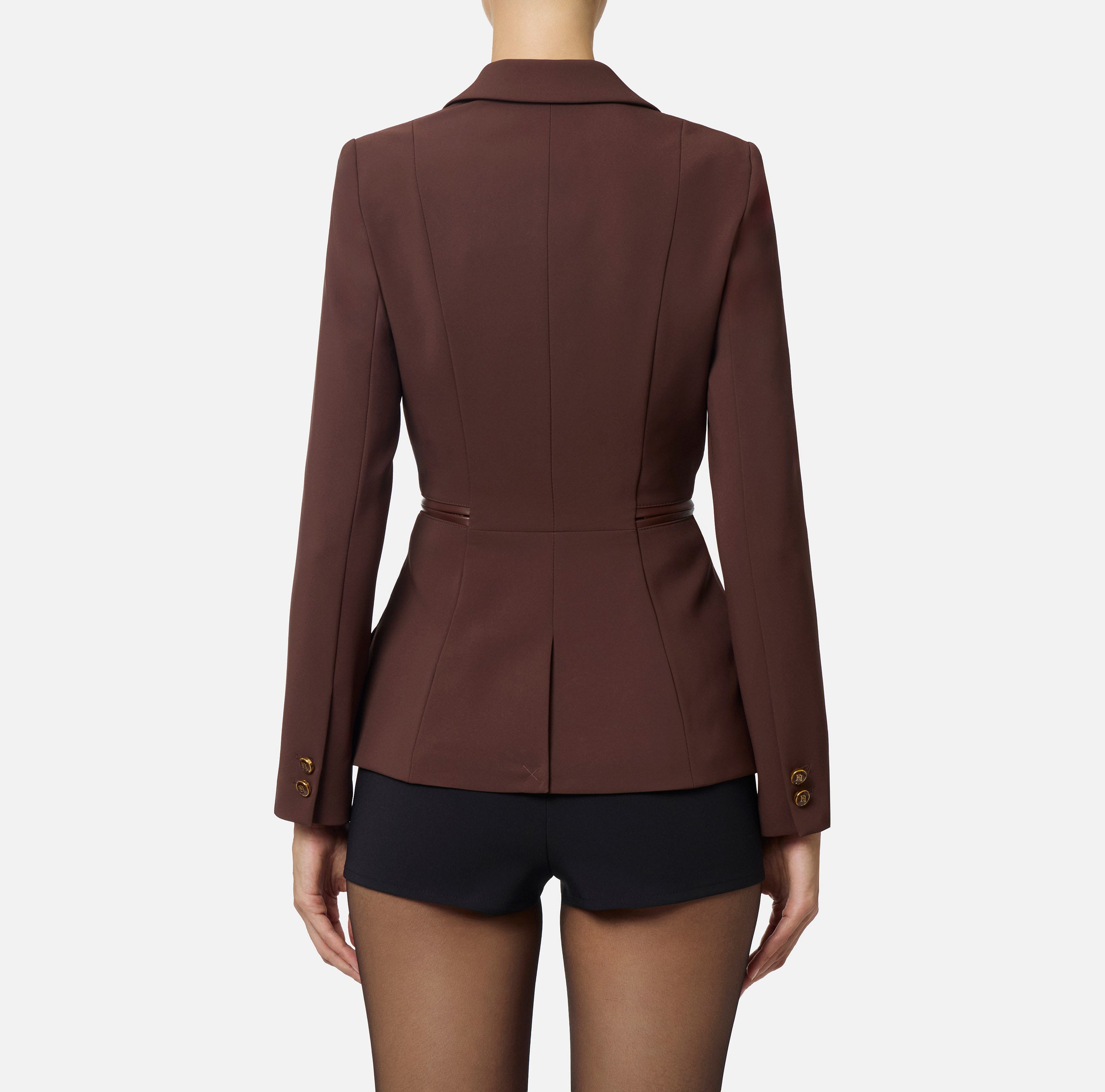 Giacca Elisabetta Franchi Marrone taglia 40